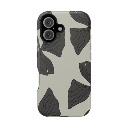 Magnetic Phone Case (Black Petals)