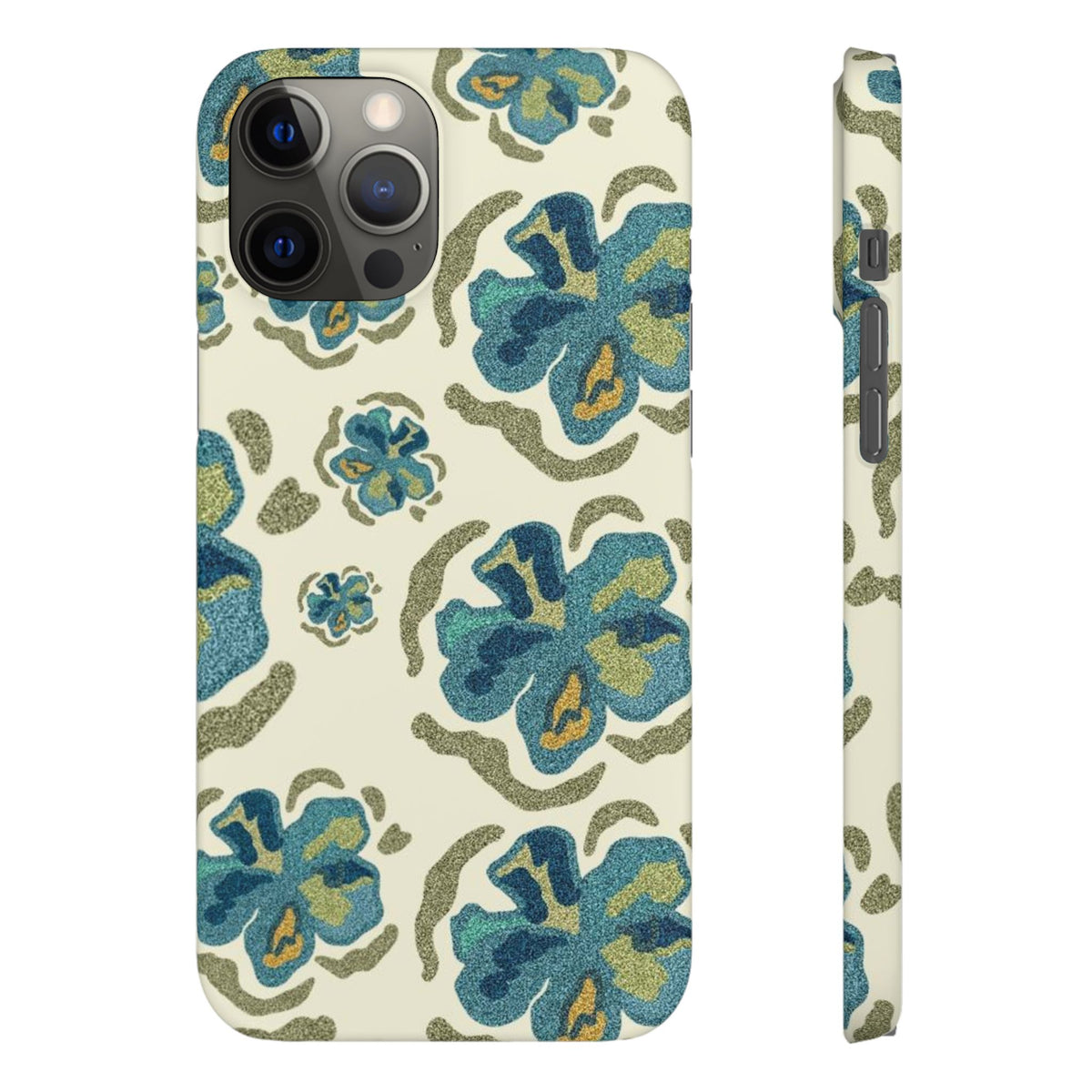 Slim Case – Blue Flowers