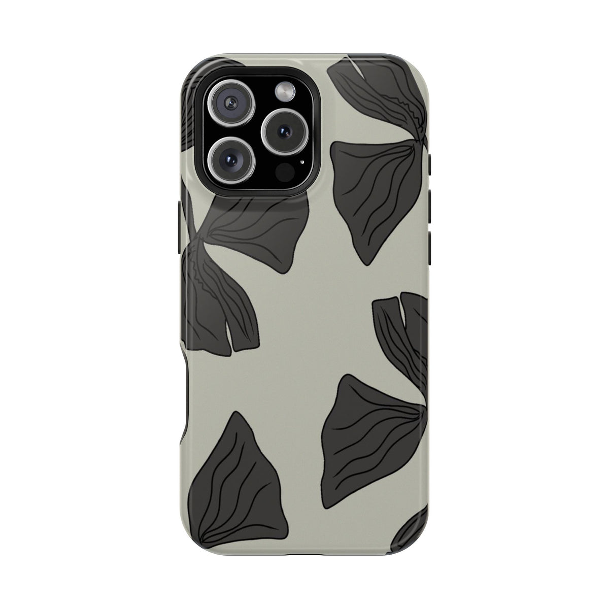 Magnetic Phone Case (Black Petals)
