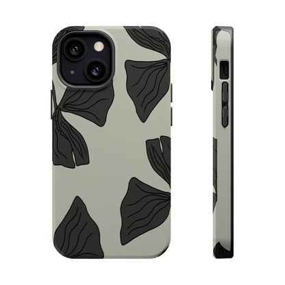 Magnetic Phone Case (Black Petals)