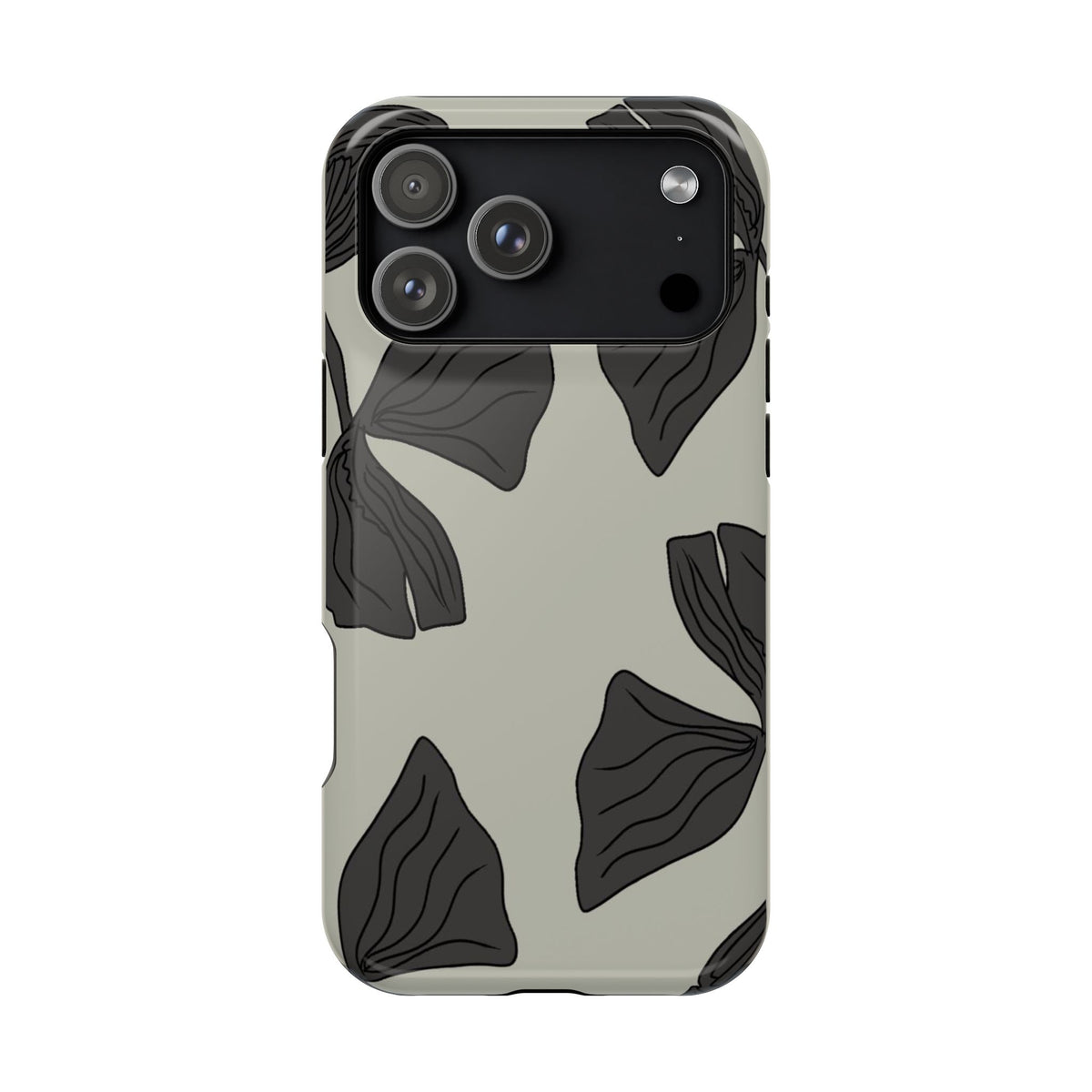 Magnetic Phone Case (Black Petals)