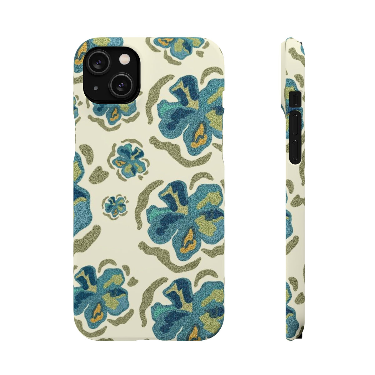 Slim Case – Blue Flowers