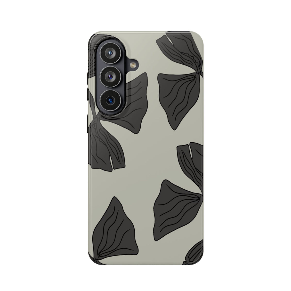Magnetic Phone Case (Black Petals)