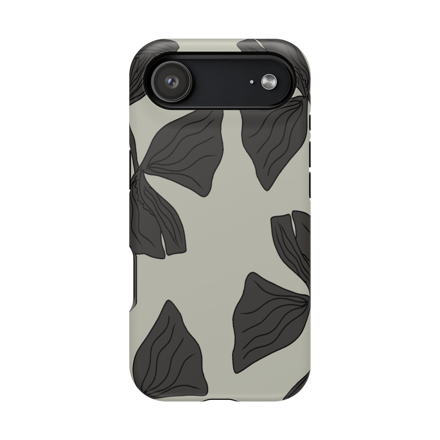 Magnetic Phone Case (Black Petals)