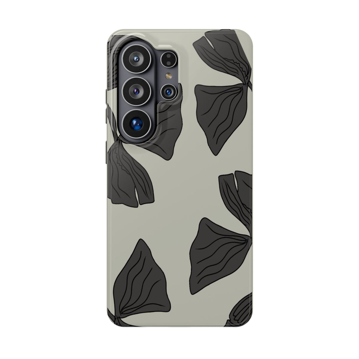 Magnetic Phone Case (Black Petals)