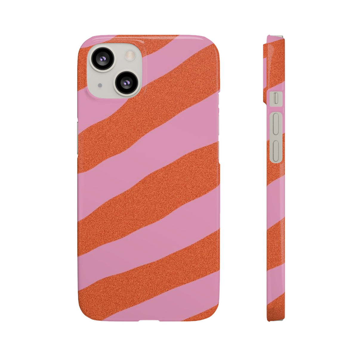 Slim Case – Orange and Pink Lines