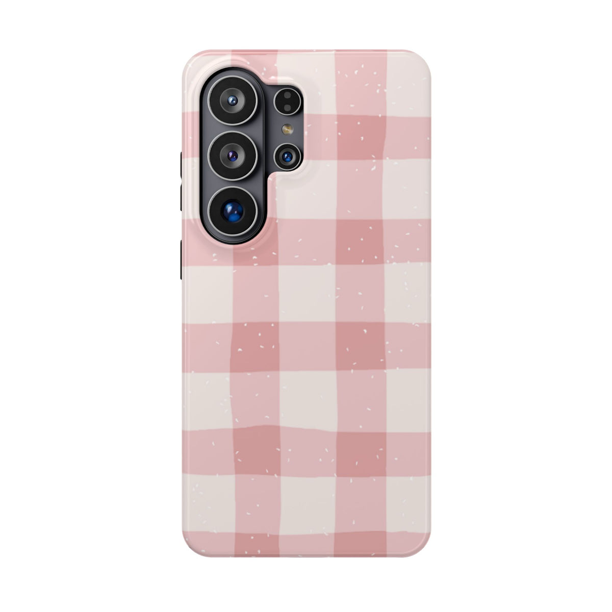 Magnetic Phone Case (Pink Checkered)