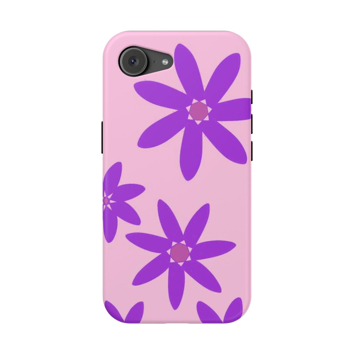 Magnetic Phone Case (Violet Flowers)