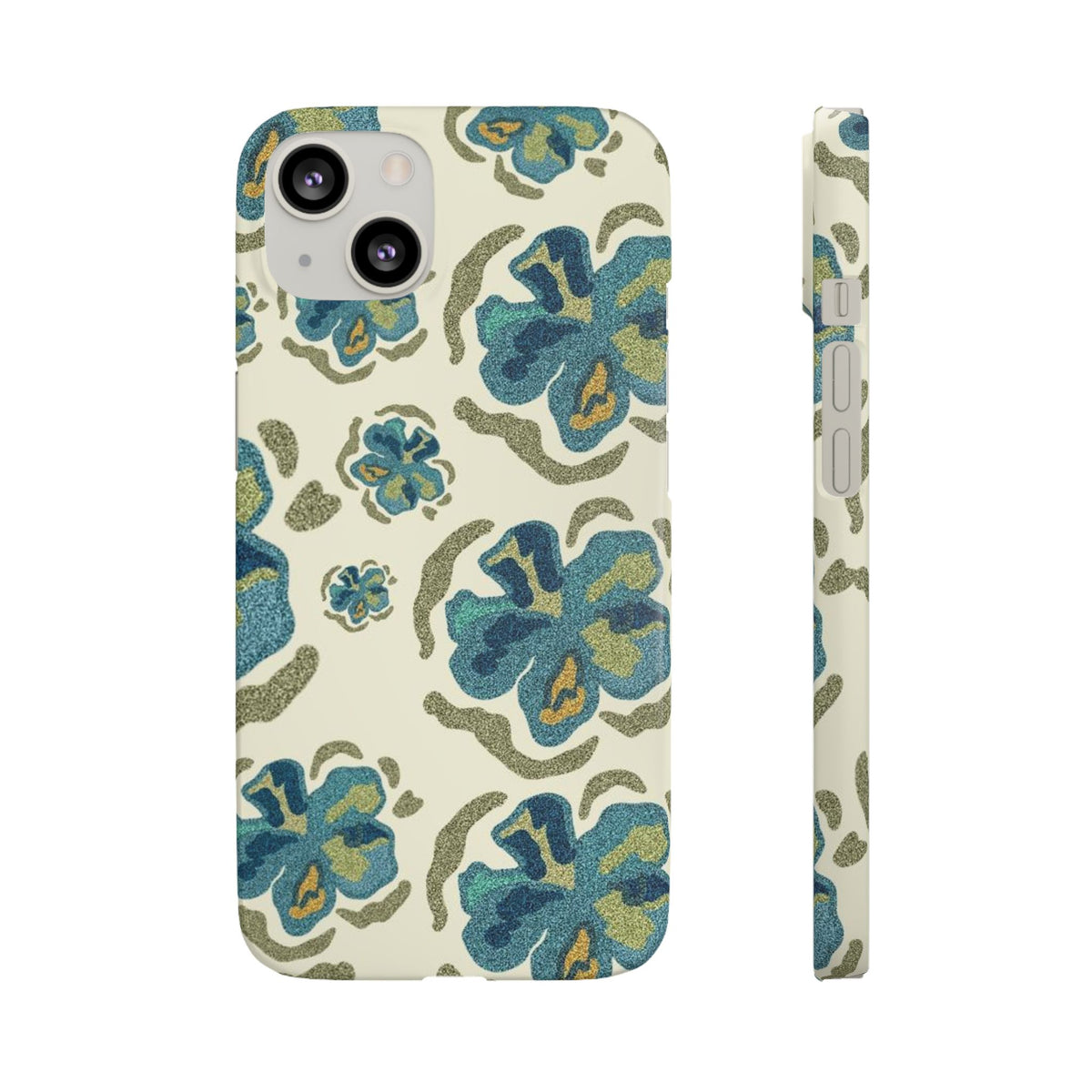 Slim Case – Blue Flowers