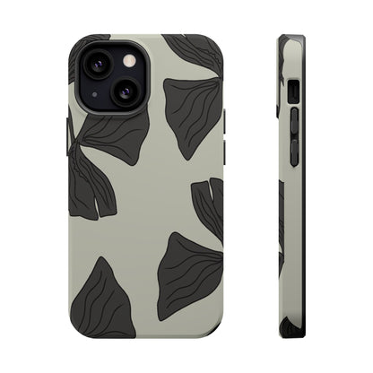 Magnetic Phone Case (Black Petals)