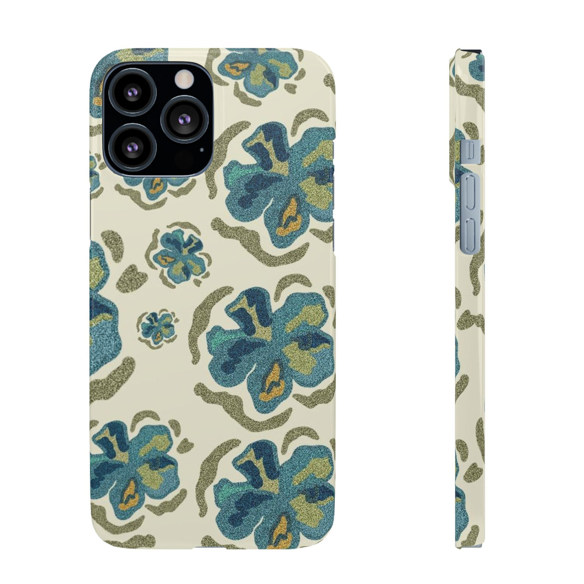 Slim Case – Blue Flowers