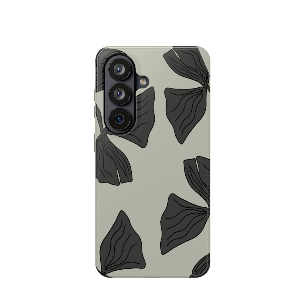 Magnetic Phone Case (Black Petals)