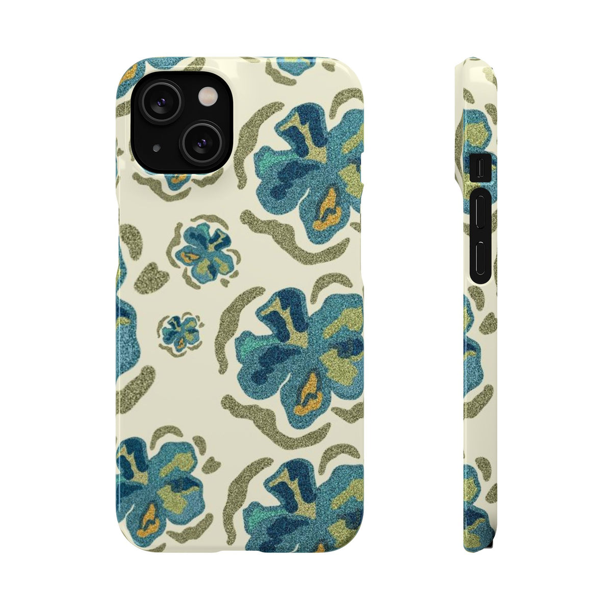 Slim Case – Blue Flowers