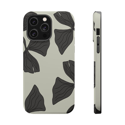 Magnetic Phone Case (Black Petals)