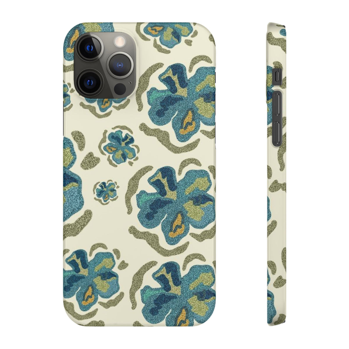 Slim Case – Blue Flowers
