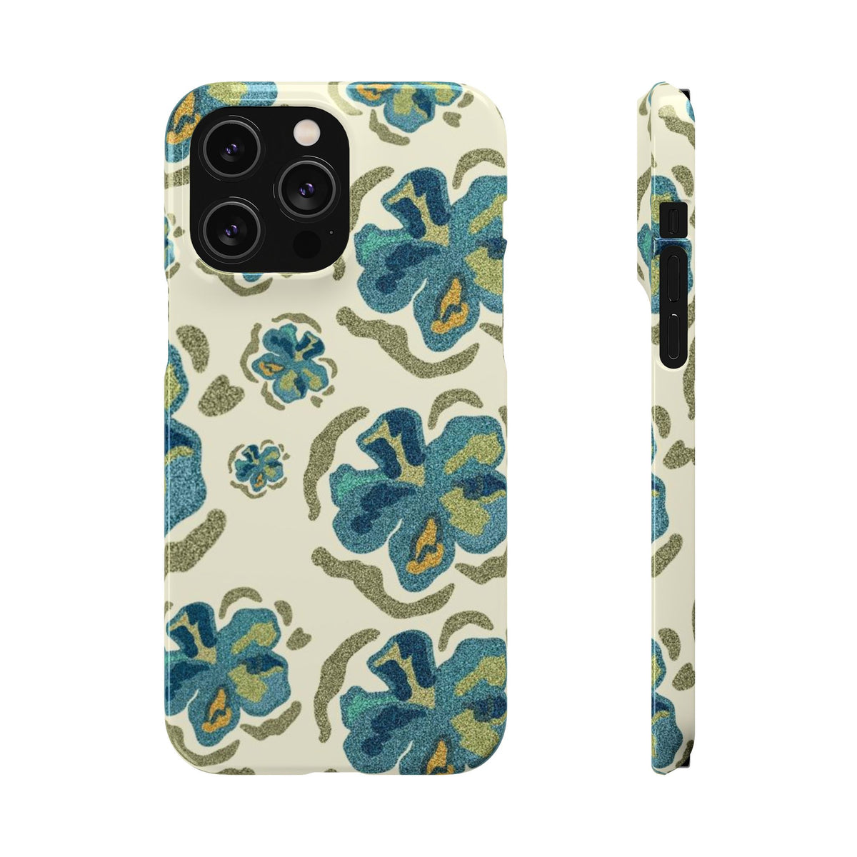Slim Case – Blue Flowers