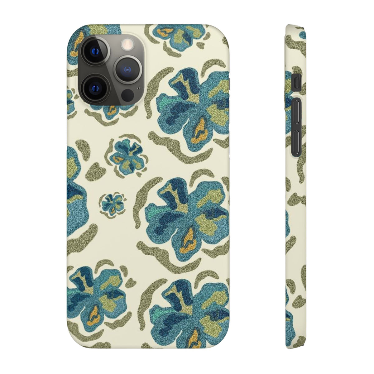 Slim Case – Blue Flowers