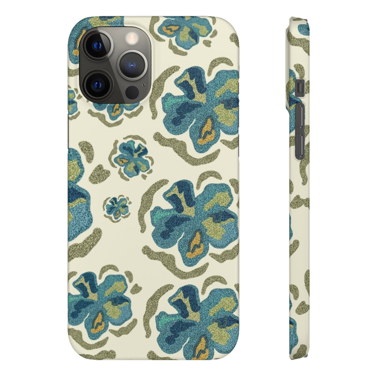 Slim Case – Blue Flowers