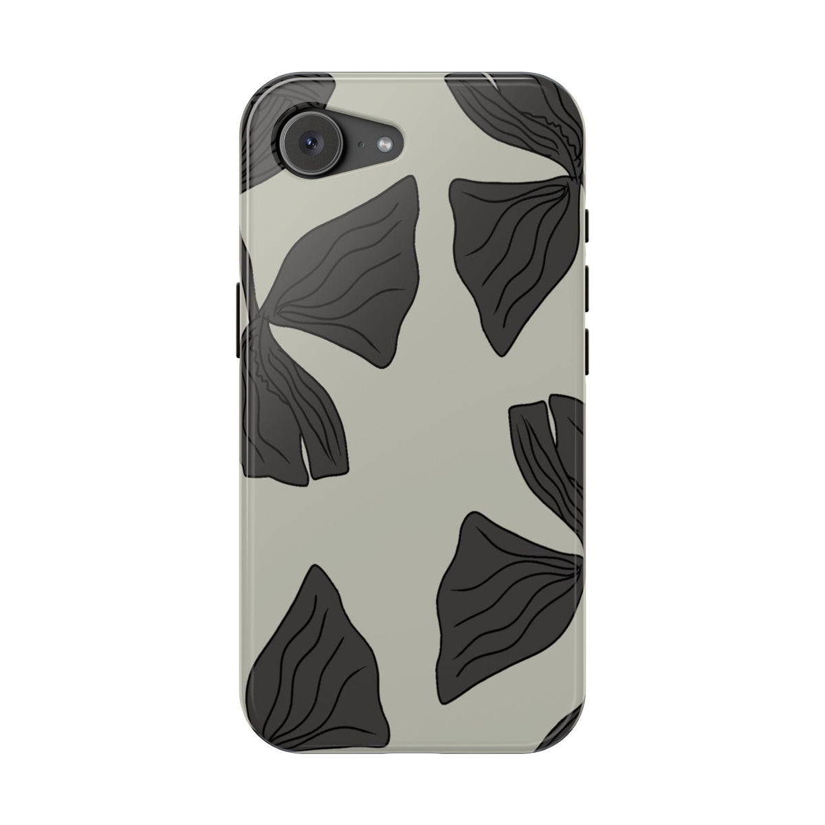 Magnetic Phone Case (Black Petals)