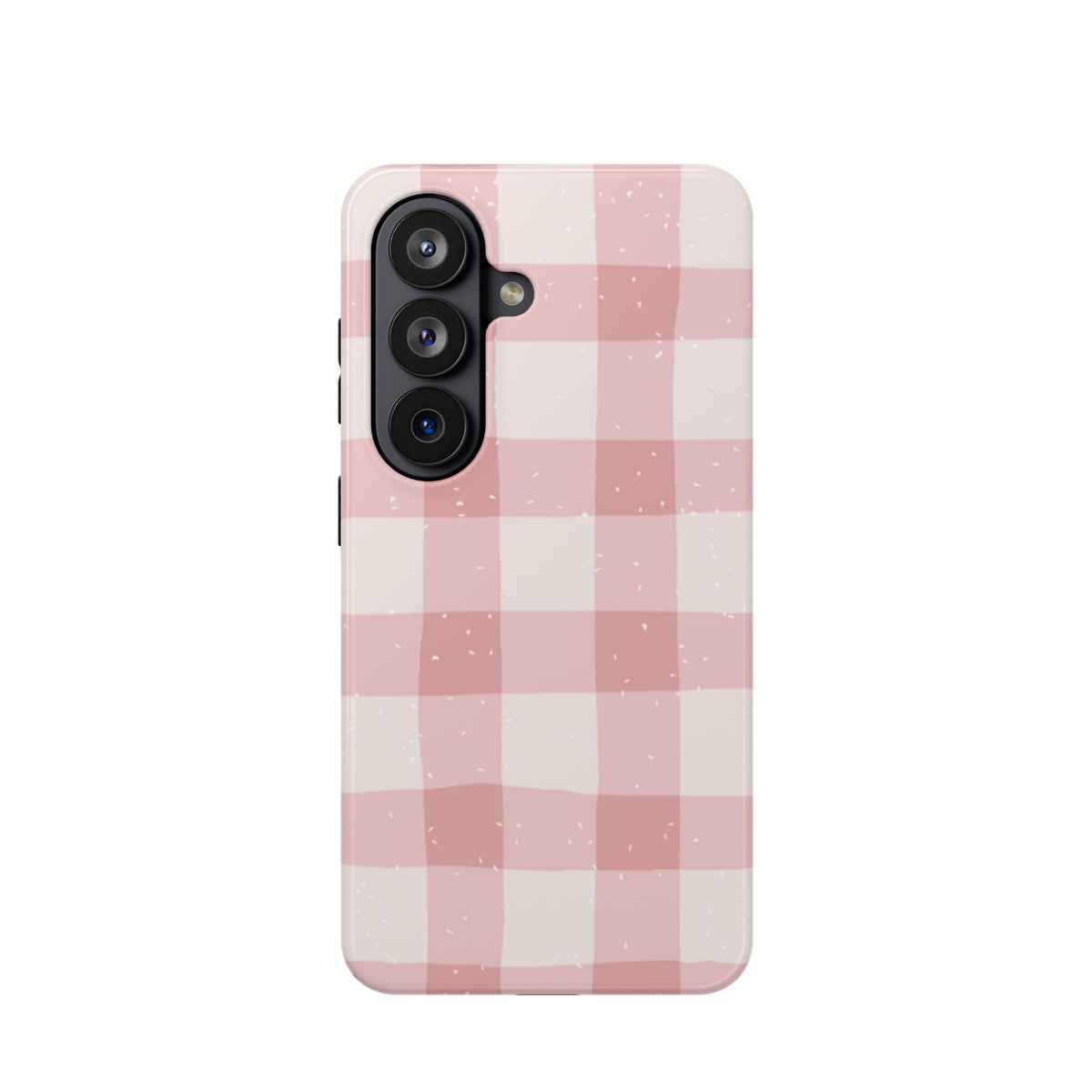Magnetic Phone Case (Pink Checkered)