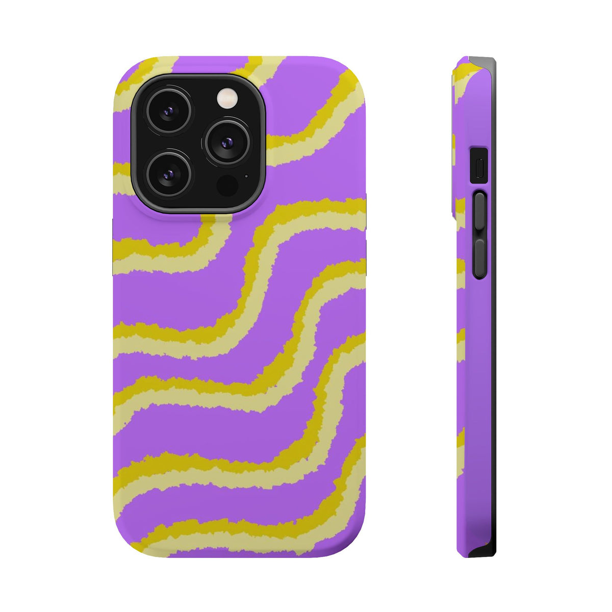 Magnetic Phone Case (Purple & Yellow)