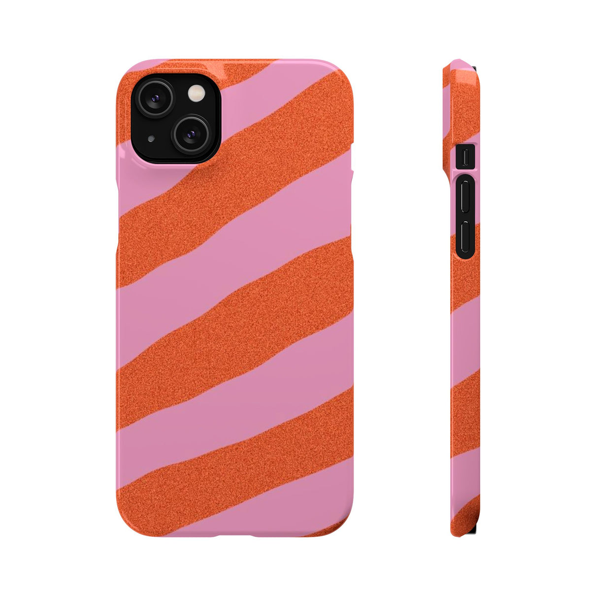 Slim Case – Orange and Pink Lines