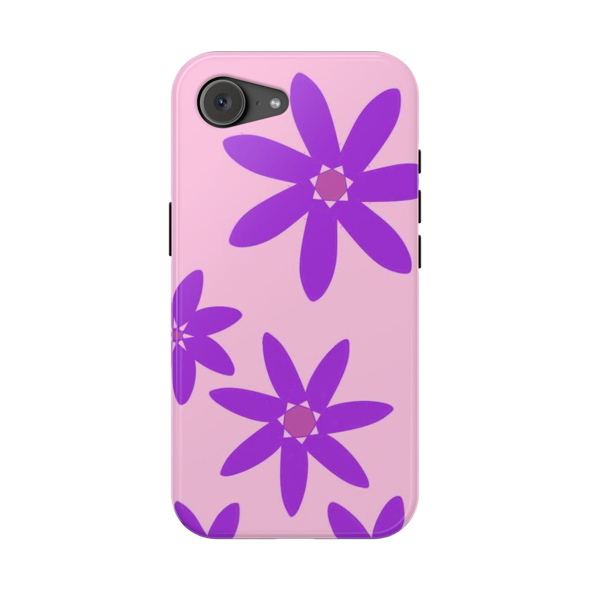Magnetic Phone Case (Violet Flowers)