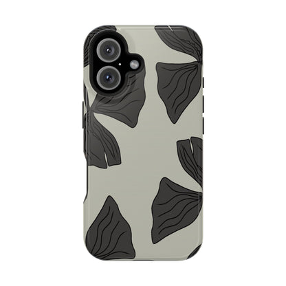 Magnetic Phone Case (Black Petals)