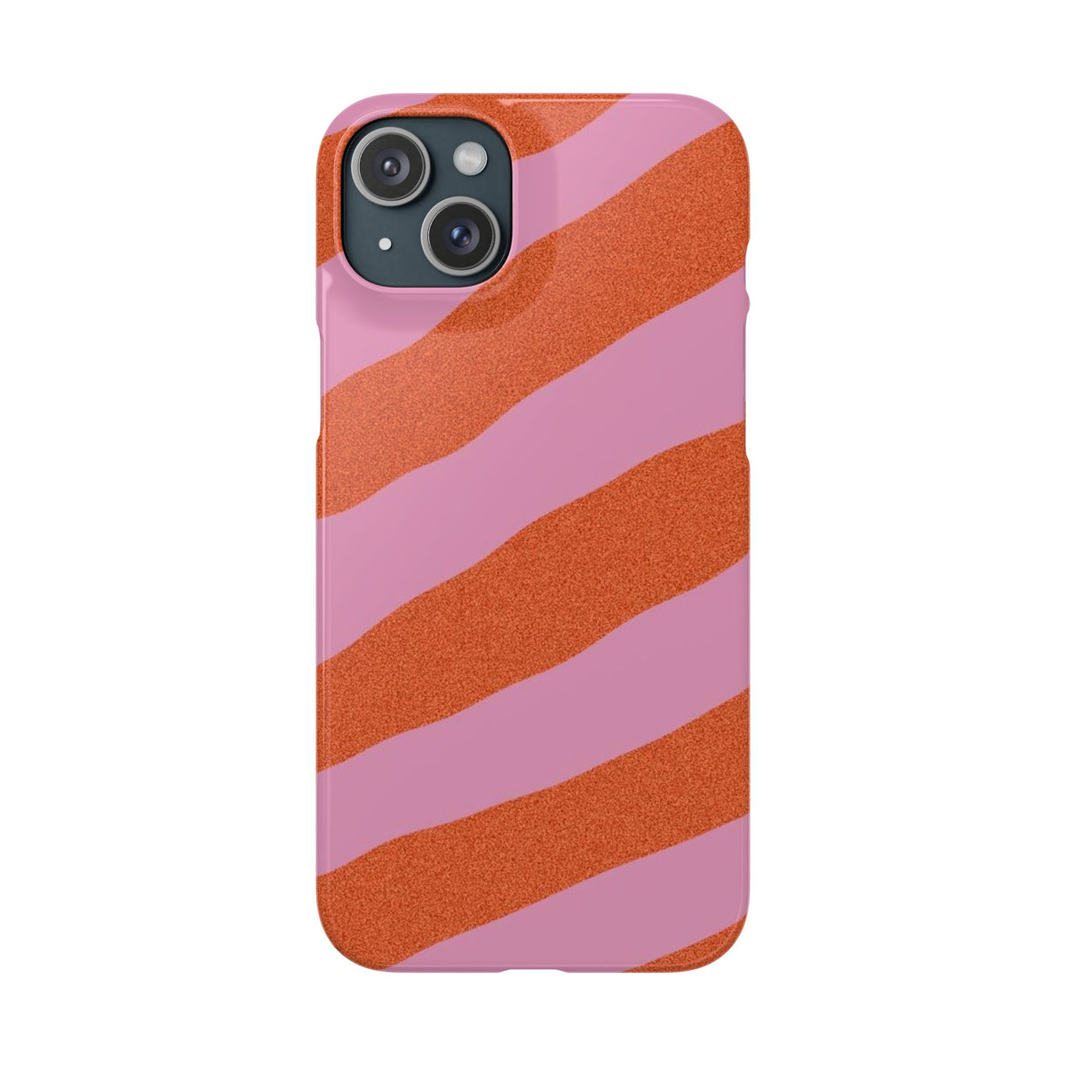 Slim Case – Orange and Pink Lines