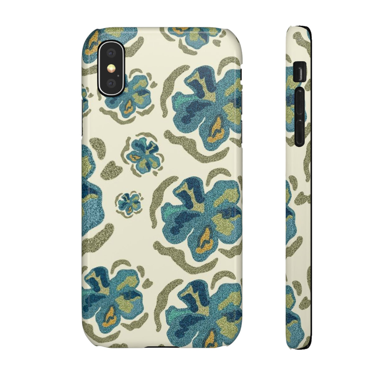 Slim Case – Blue Flowers