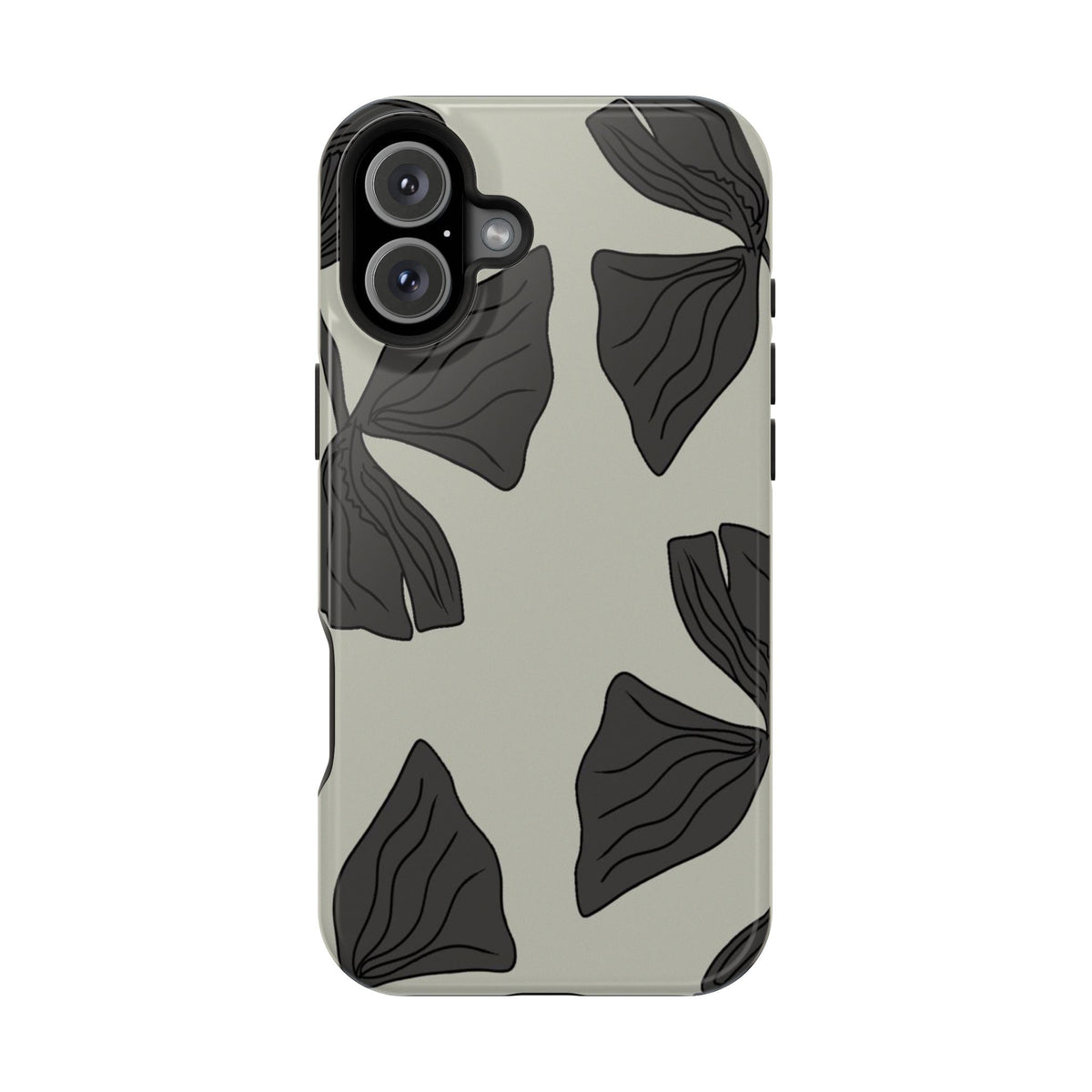 Magnetic Phone Case (Black Petals)