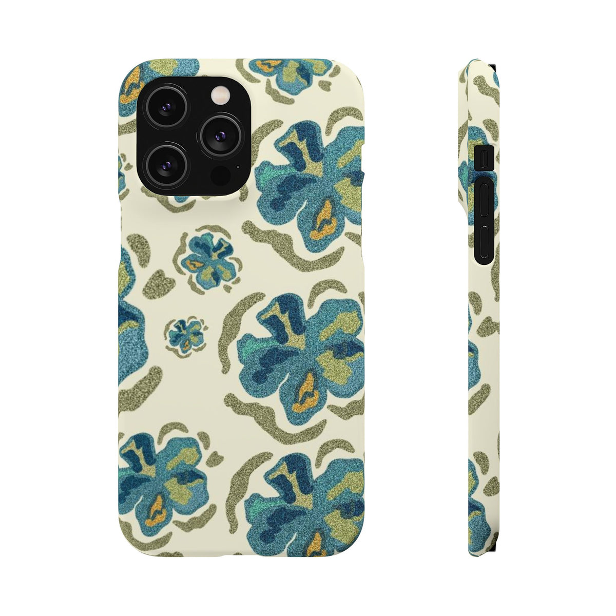 Slim Case – Blue Flowers