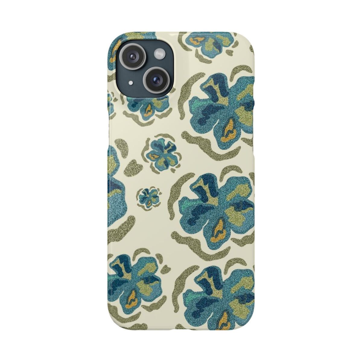 Slim Case – Blue Flowers